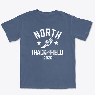 North Elementary School Track and Field Premium Heavyweight T-shirt