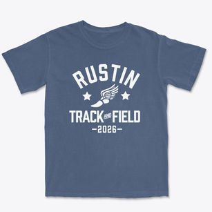 Bayard Rustin High School Track and Field Premium Heavyweight T-shirt