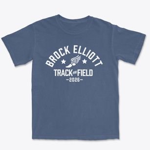 Brock Elliott Elementary School Track and Field Premium Heavyweight T-shirt