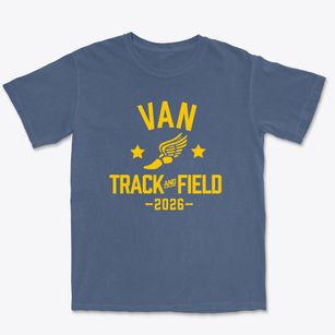 Van Elementary School Track and Field Premium Heavyweight T-shirt