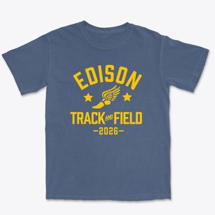 Edison High School Track and Field Premium Heavyweight T-shirt