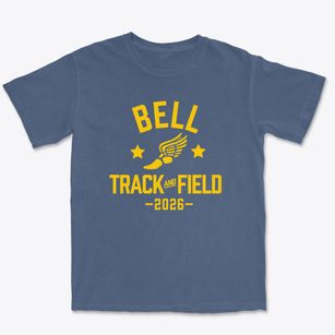 Bell Junior High School Track and Field Premium Heavyweight T-shirt