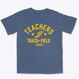 Teachers Memorial Middle School Track and Field Premium Heavyweight T-shirt