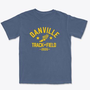 Danville Elementary School Track and Field Premium Heavyweight T-shirt