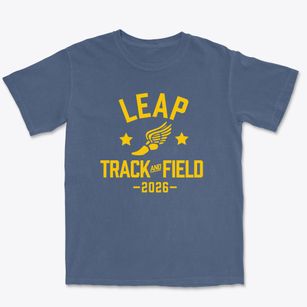 Leap Academy University Charter School Track and Field Premium Heavyweight T-shirt