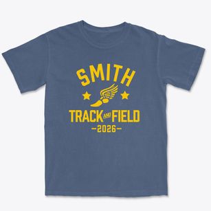 Smith High School Track and Field Premium Heavyweight T-shirt