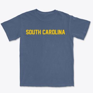  South Carolina Block Letter Premium Heavyweight T-shirt