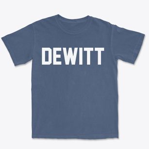 Dewitt Iowa Classic Block Premium Heavyweight T-shirt