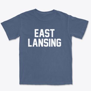 East Lansing Michigan Classic Block Premium Heavyweight T-shirt