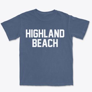 Highland Beach Florida Classic Block Premium Heavyweight T-shirt
