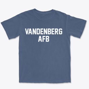 Vandenberg Afb California Classic Block Premium Heavyweight T-shirt