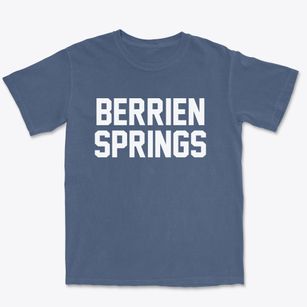 Berrien Springs Michigan Classic Block Premium Heavyweight T-shirt