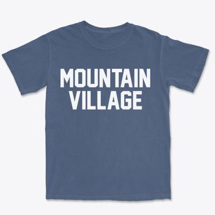 Mountain Village Colorado Classic Block Premium Heavyweight T-shirt