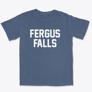 Fergus Falls Minnesota Classic Block Premium Heavyweight T-shirt
