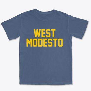West Modesto California Classic Block Premium Heavyweight T-shirt