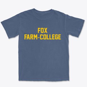 Fox Farm-college Wyoming Classic Block Premium Heavyweight T-shirt