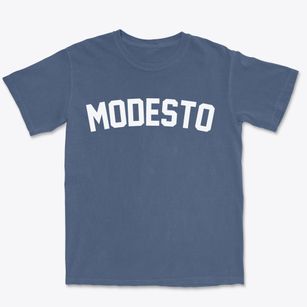 Modesto California Classic Curve Premium Heavyweight T-shirt