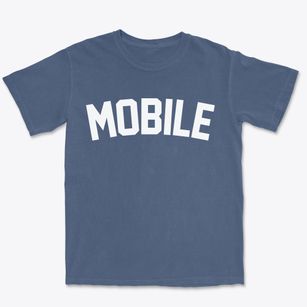 Mobile Alabama Classic Curve Premium Heavyweight T-shirt