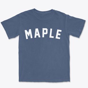 Maple Wisconsin Classic Curve Premium Heavyweight T-shirt