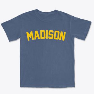 Madison Wisconsin Classic Curve Premium Heavyweight T-shirt