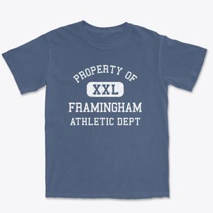 Framingham Massachusetts Athletic Dept Premium Heavyweight T-shirt