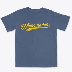 Winter Harbor Maine Vintage Team Premium Heavyweight T-shirt