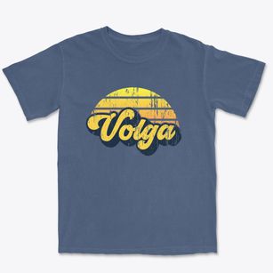 Volga Iowa Sublime Sunset Premium Heavyweight T-shirt