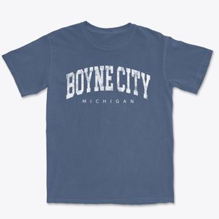 Boyne City Michigan Urban Vibe Premium Heavyweight T-shirt