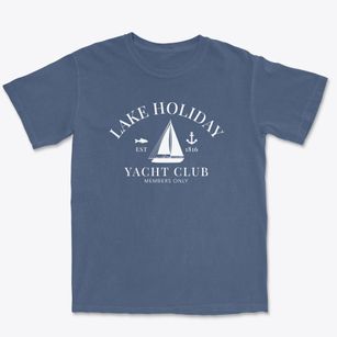 Lake Holiday Indiana Yacht Club Premium Heavyweight T-shirt