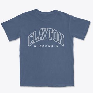Clayton Wisconsin Inline Premium Heavyweight T-shirt