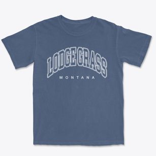 Lodge Grass Montana Inline Premium Heavyweight T-shirt