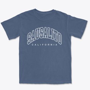 Sausalito California Inline Premium Heavyweight T-shirt