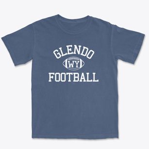 Glendo Wyoming Football Premium Heavyweight T-shirt