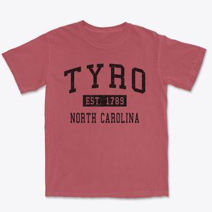 Tyro North Carolina Classic Established Premium Heavyweight T-shirt