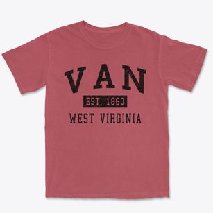 Van West Virginia Classic Established Premium Heavyweight T-shirt