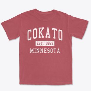 Cokato Minnesota Classic Established Premium Heavyweight T-shirt