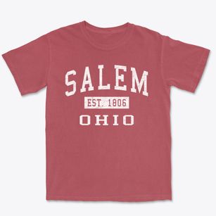 Salem Ohio Classic Established Premium Heavyweight T-shirt