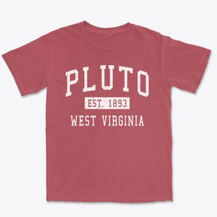 Pluto West Virginia Classic Established Premium Heavyweight T-shirt