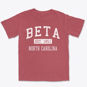 Beta North Carolina Classic Established Premium Heavyweight T-shirt