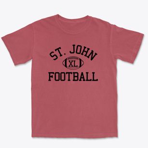 Saint John The Evangelist School Classic Football Premium Heavyweight T-shirt