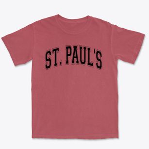 Saint Paul's Lutheran School Varsity Arch Premium Heavyweight T-shirt