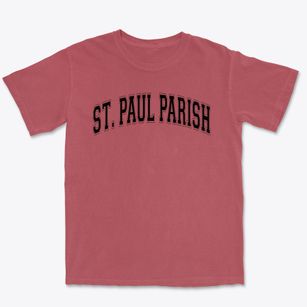 St Paul Parish Varsity Arch Premium Heavyweight T-shirt