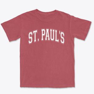 Saint Paul's Episcopal School Varsity Arch Premium Heavyweight T-shirt