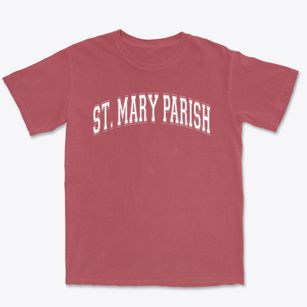 St Mary Parish Varsity Arch Premium Heavyweight T-shirt