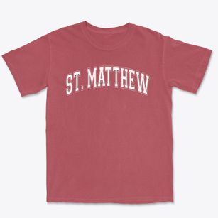 Saint Matthew Cathedral School Varsity Arch Premium Heavyweight T-shirt