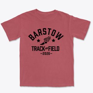 Barstow Middle School Track and Field Premium Heavyweight T-shirt