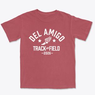 Del Amigo High School Track and Field Premium Heavyweight T-shirt