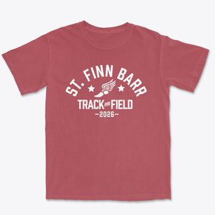 Saint Finn Barr School Track and Field Premium Heavyweight T-shirt