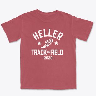 Heller Elementary School Track and Field Premium Heavyweight T-shirt