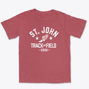 St John The Evangelist Parish Track and Field Premium Heavyweight T-shirt